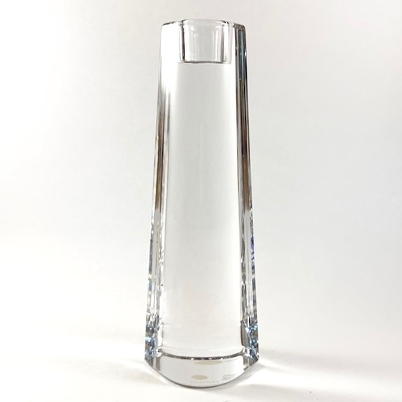 Vintage Orrefors crystal candlestick holder